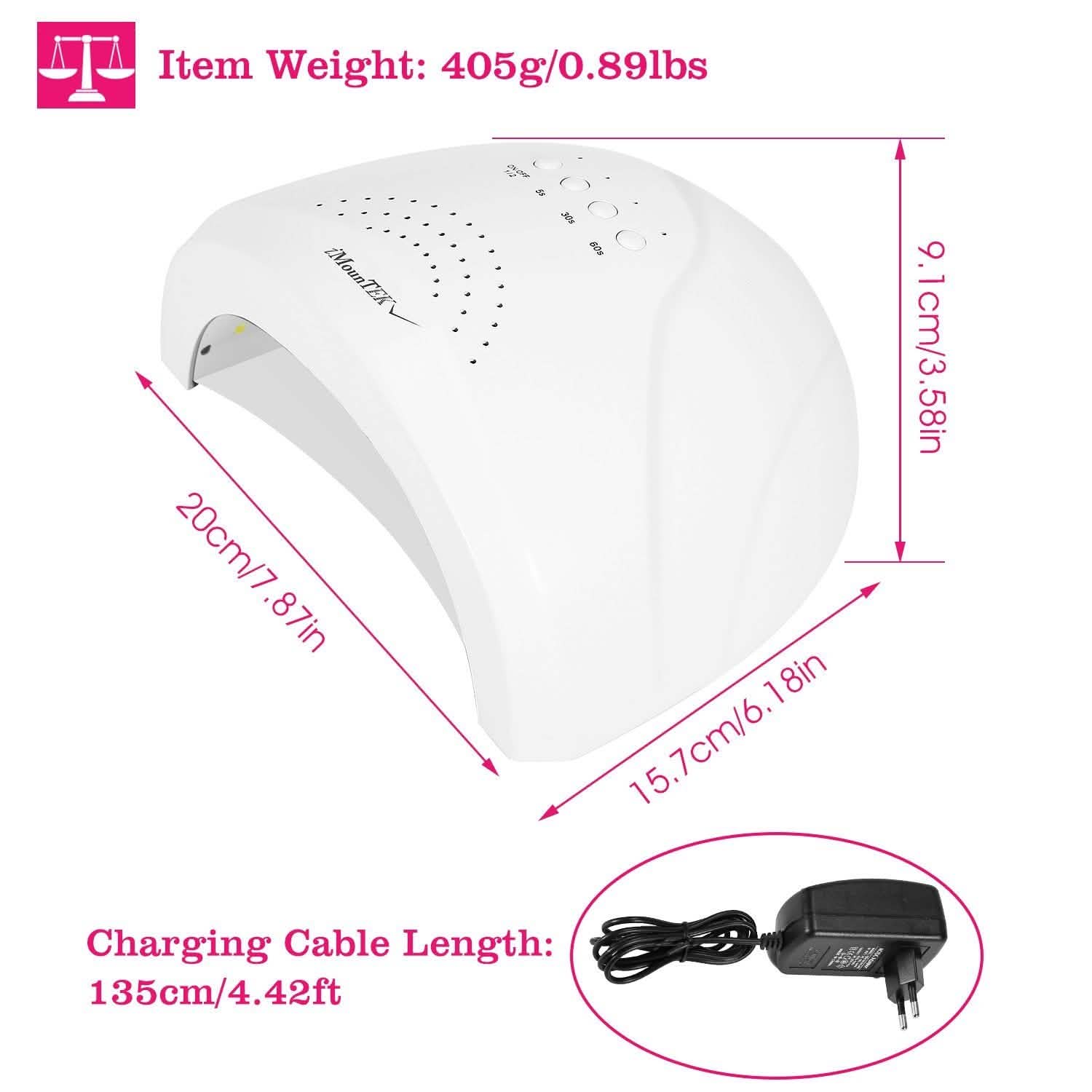 Nail Dryer 48W/24W UV LED Lamp Beauty & Personal Care - Tophatter Daily Deals