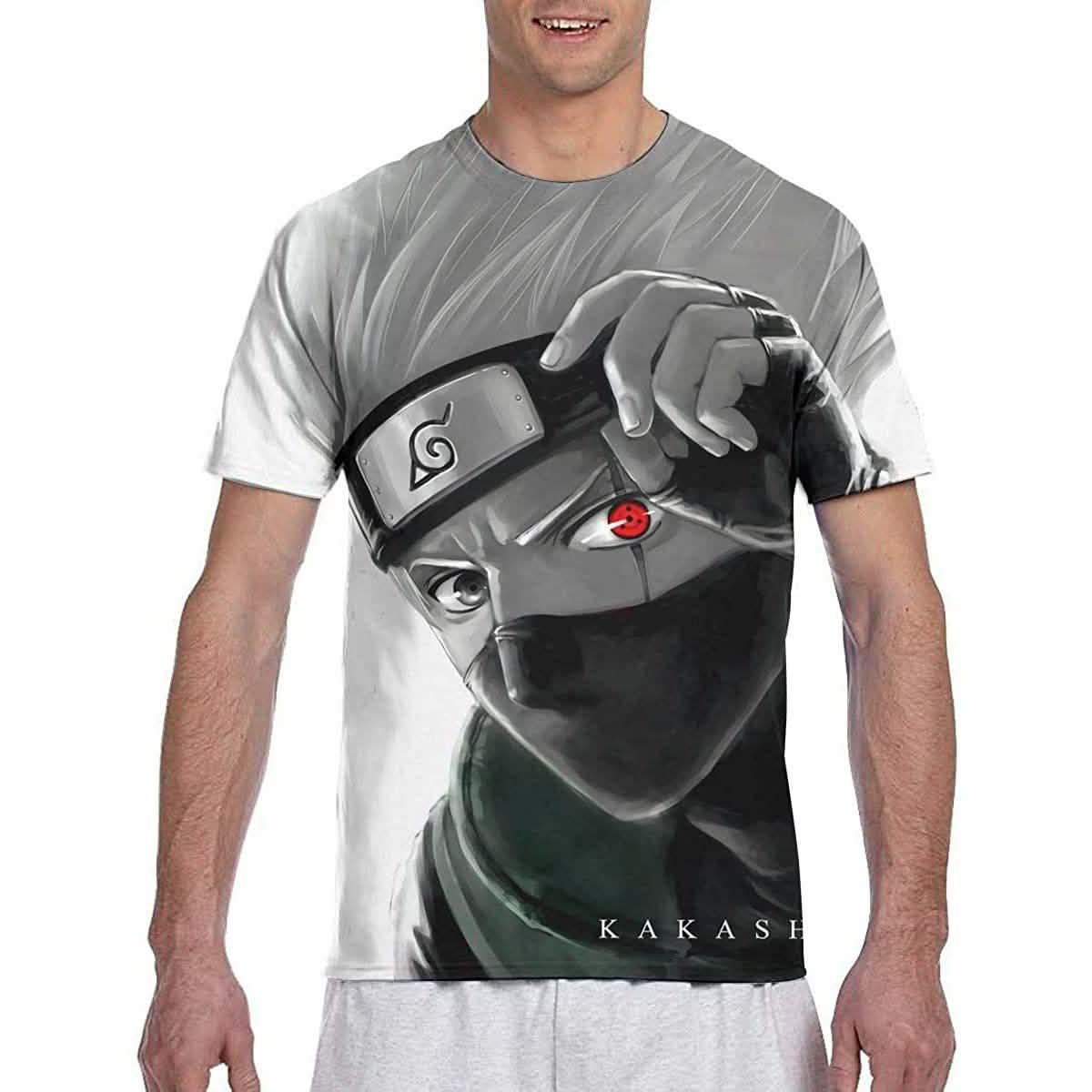 Naruto Shirt Mens Womens Boys Girls 3D Print Short Sleeve T-Shirt Men's Tops - Tophatter Daily Deals