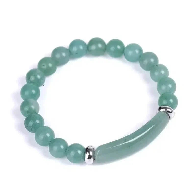 Natural Gemstone Crystal Rough Bracelet Green Aventurine Bracelet Bracelets - Tophatter Daily Deals