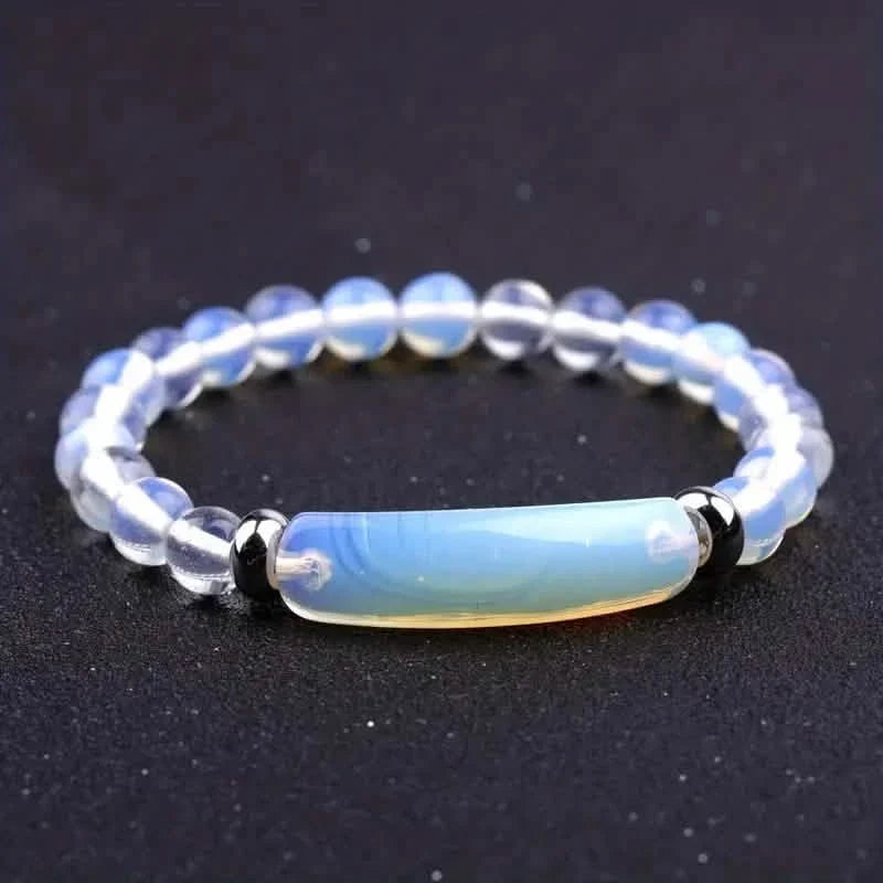 Natural Gemstone Crystal Rough Bracelet Opal Bracelet Bracelets - Tophatter Daily Deals