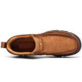 Natural Leather Motorcycle Boots Boots - Tophatter Daily Deals