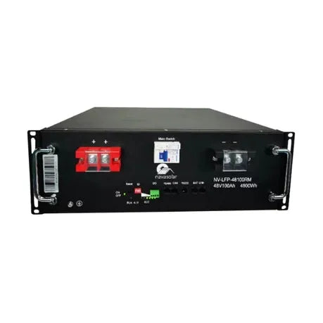 NAVASOLAR 48V 100AH LIFEPO4 RM BATTERY WITH BMS - Tophatter's Army Deals MISC - Tophatter Daily Deals