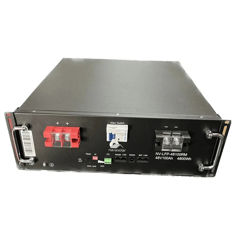 NAVASOLAR 48V 100AH LIFEPO4 RM BATTERY WITH BMS - Tophatter's Army Deals MISC - Tophatter Daily Deals