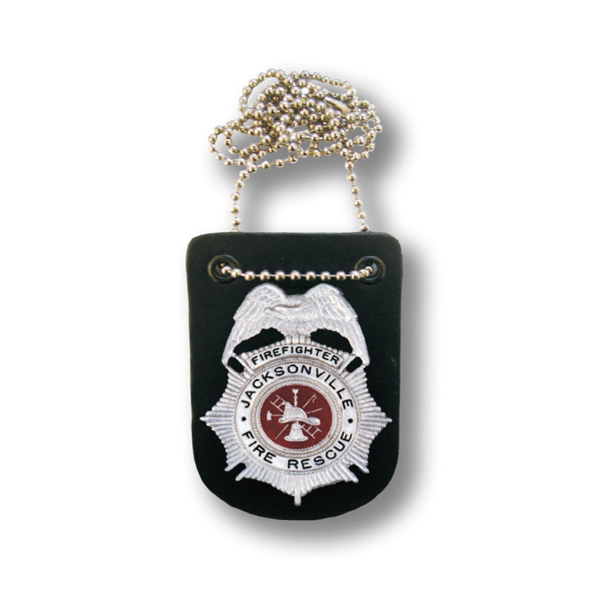 Universal Leather Neck Chain Holder - Tophatter's Weapons'N'Deals Badge Holders - Tophatter Daily Deals