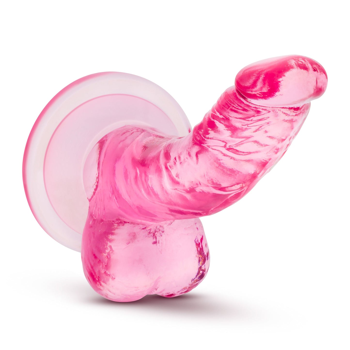 Naturally Yours 4 Inch Mini Cock Suction Base Dildo Pink > Dildos > Slim Dildos - Tophatter Daily Deals