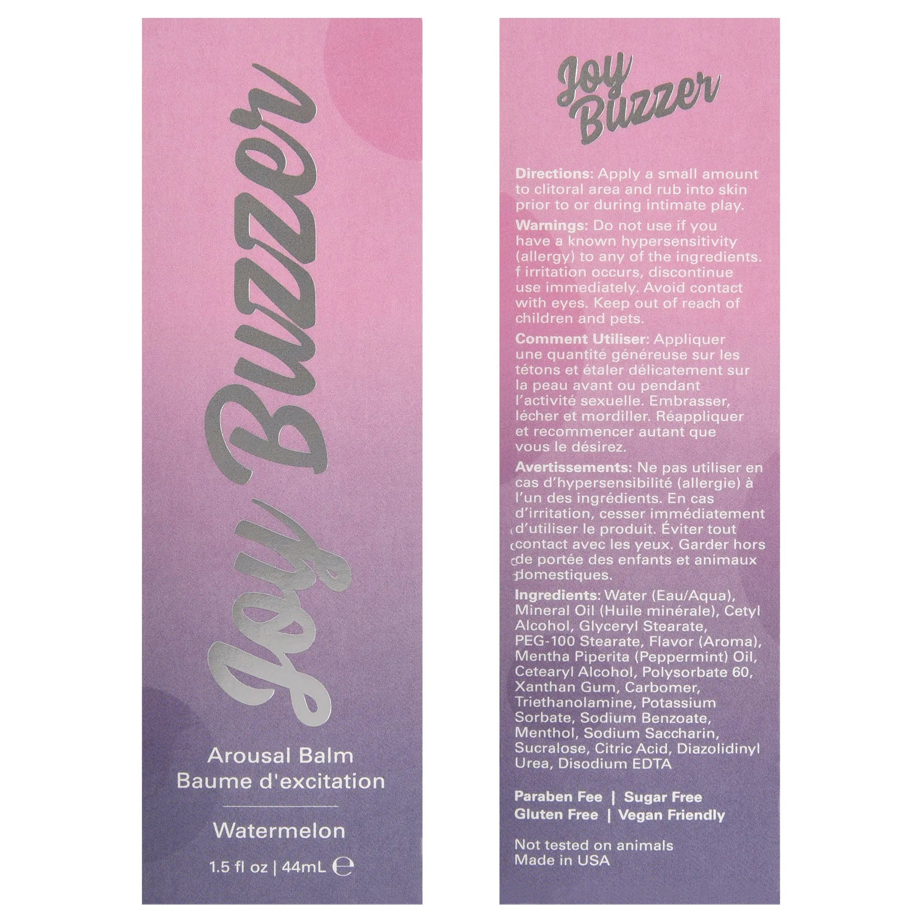 Joy Buzzer Watermelon – Kissable Cooling Lotion for Clitoral Stimulation > Essentials > Womens Enhancers - Tophatter Daily Deals
