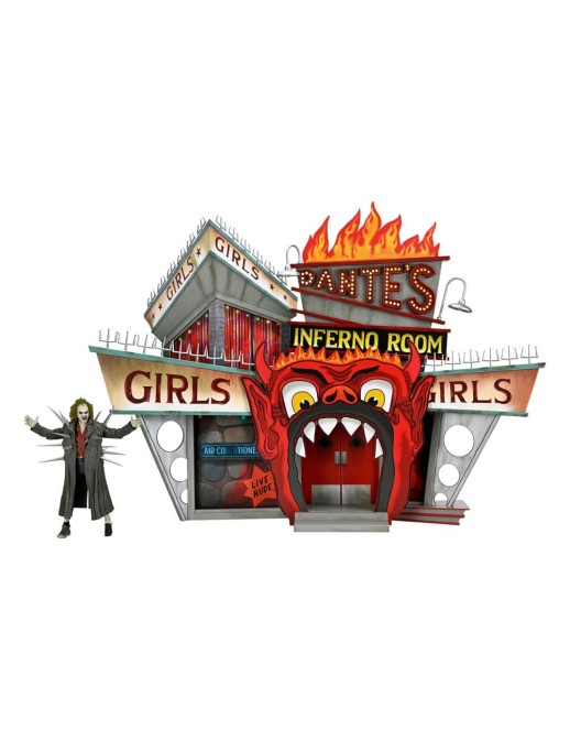 Beetlejuice - Inferno Room Deluxe Set Diorama With Exclusive Beetlejuice Action Figure Action Figure - Tophatter Daily Deals