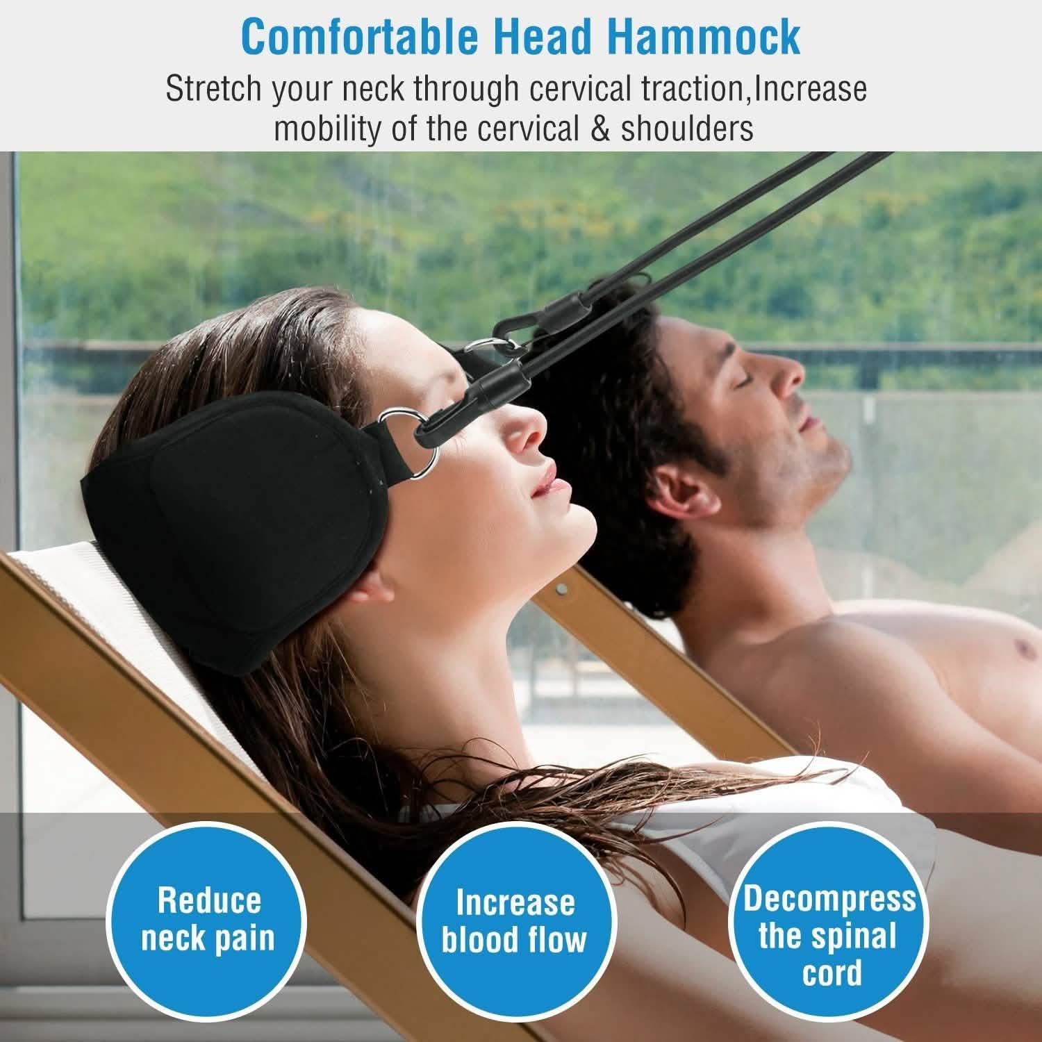 Neck Head Hammock Portable Cervical Traction Relief Hammock Health & Wellness - Tophatter Daily Deals