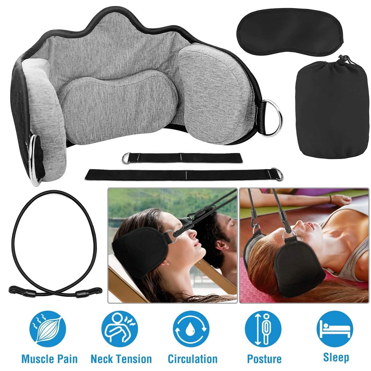 Neck Head Hammock Portable Cervical Traction Relief Hammock Health & Wellness - Tophatter Daily Deals