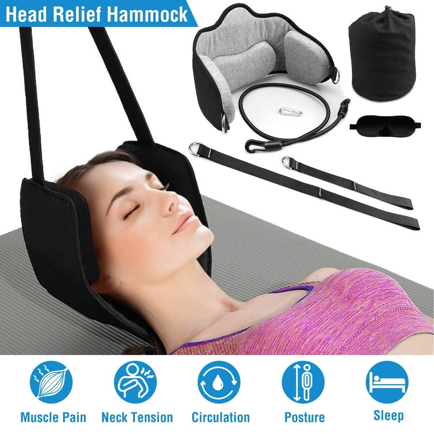 Neck Head Hammock Portable Cervical Traction Relief Hammock Health & Wellness - Tophatter Daily Deals