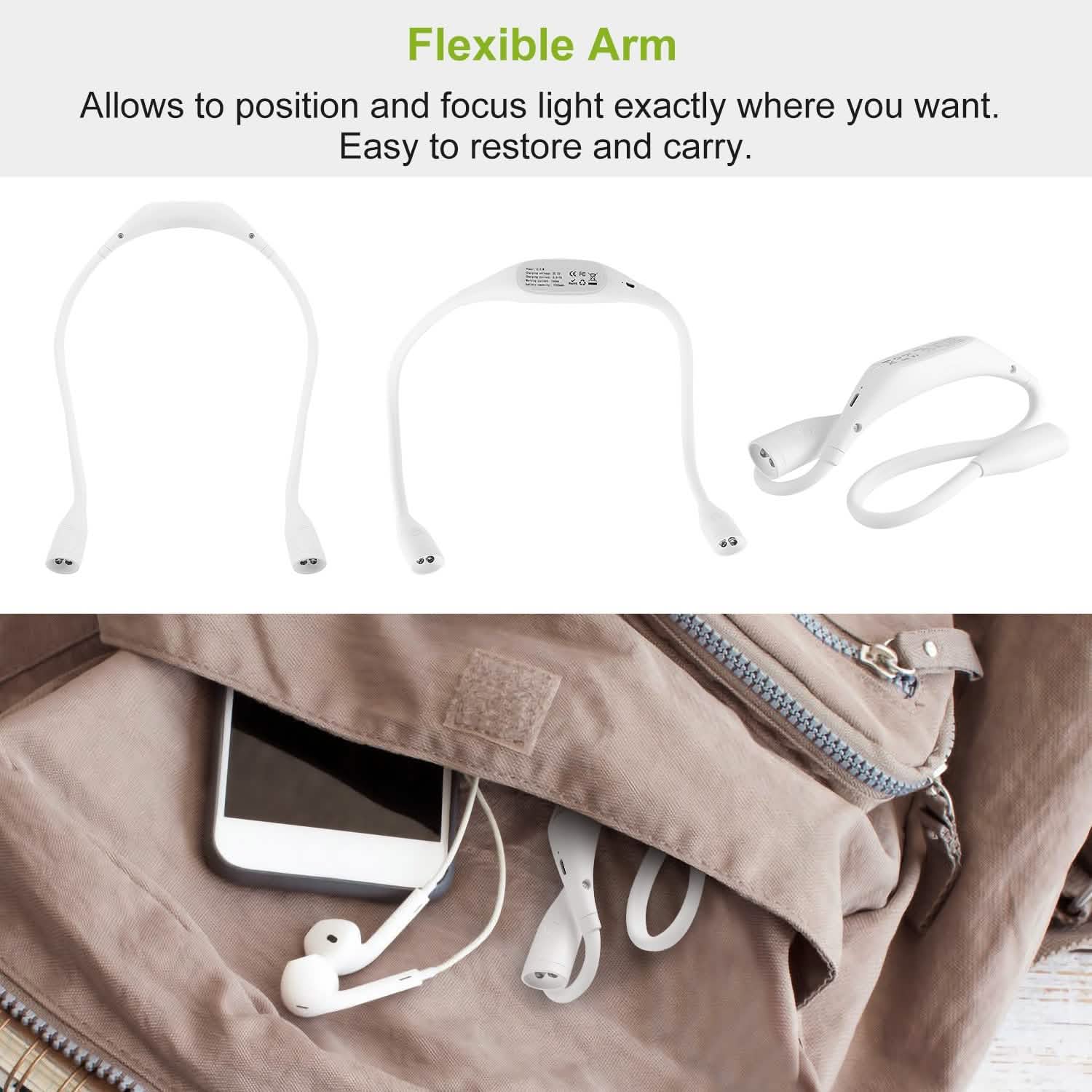 Neck Reading Light Rechargeable Book Bed Lamp Everything Else - Tophatter Daily Deals