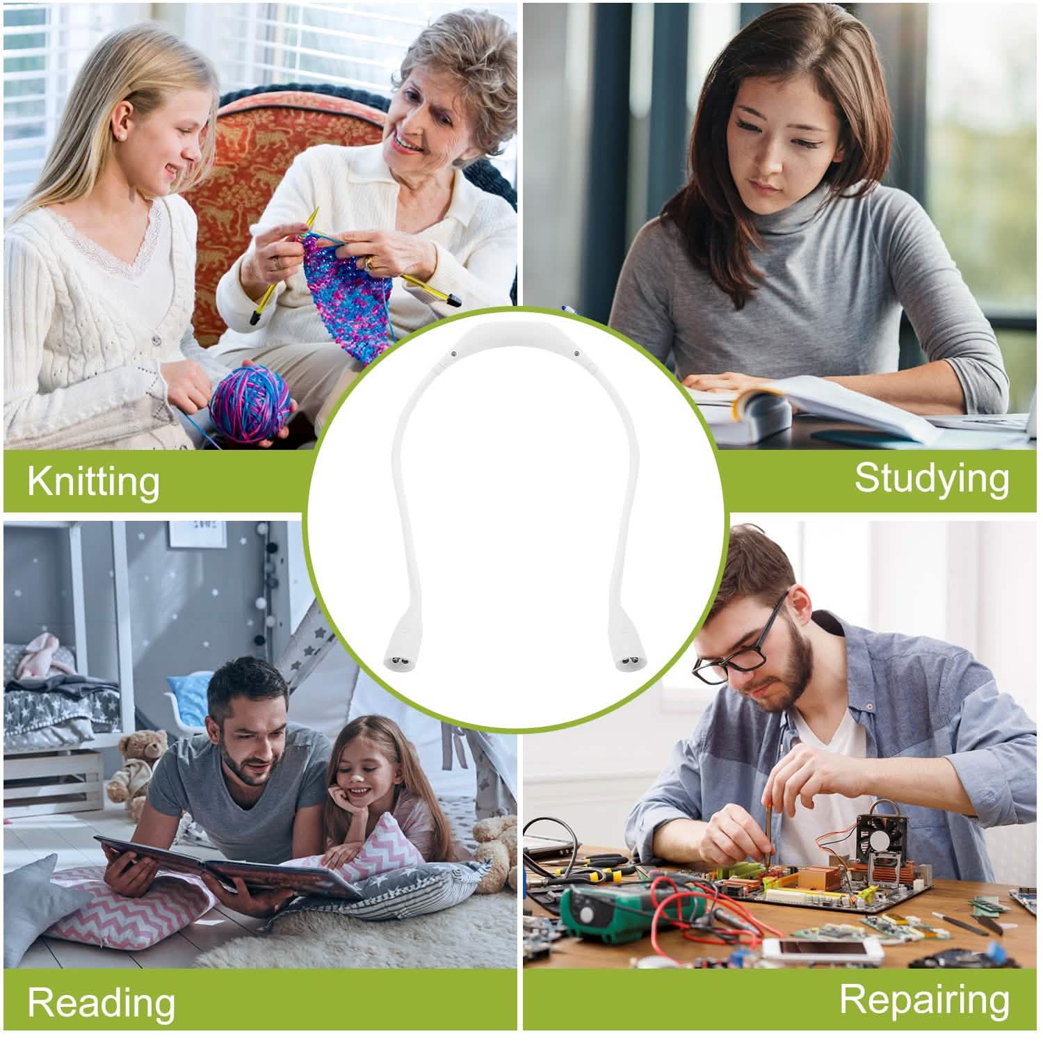 Neck Reading Light Rechargeable Book Bed Lamp Everything Else - Tophatter Daily Deals