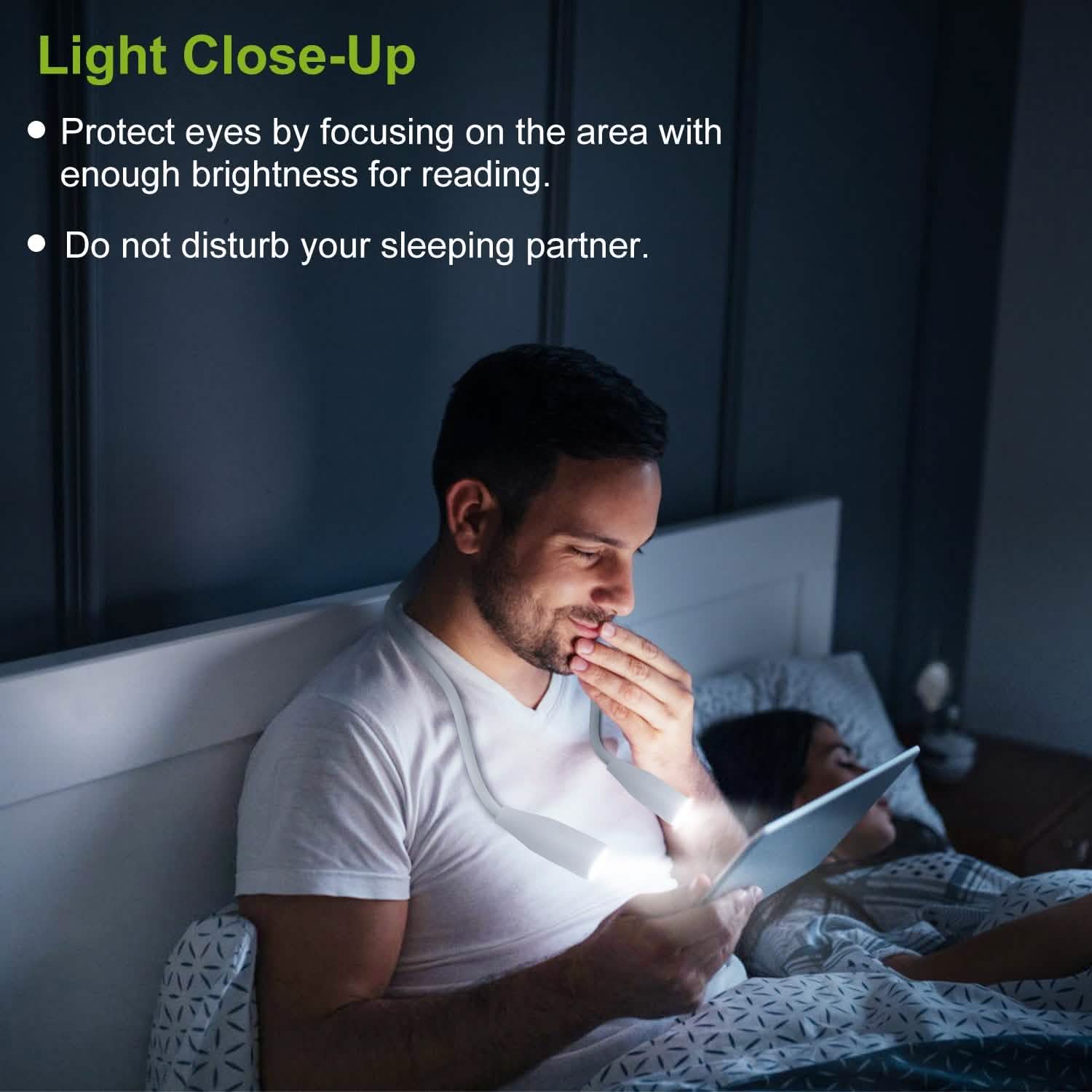 Neck Reading Light Rechargeable Book Bed Lamp Everything Else - Tophatter Daily Deals