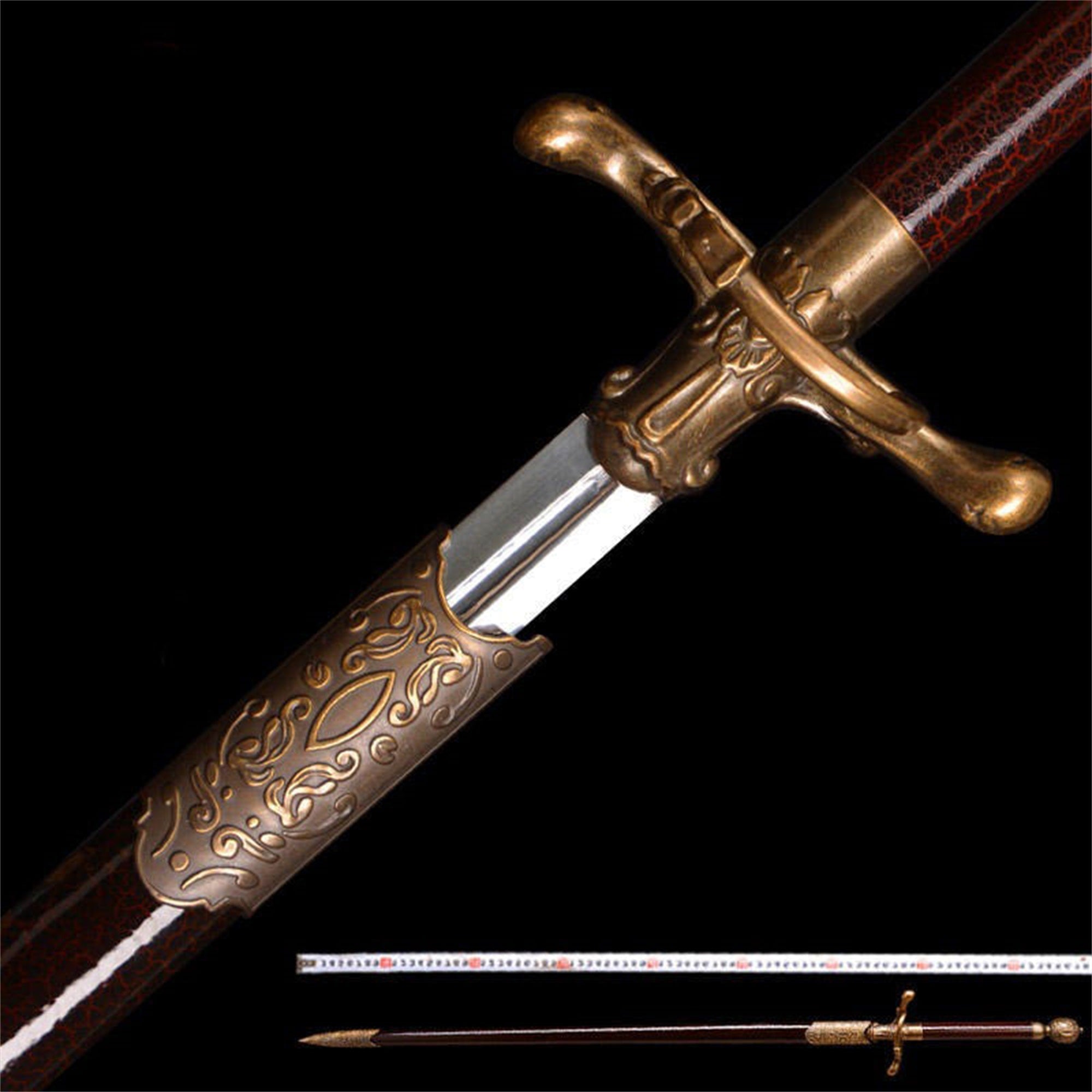 Medieval Needle Sword Life-size Steel Replica - Tophatter Daily Deals