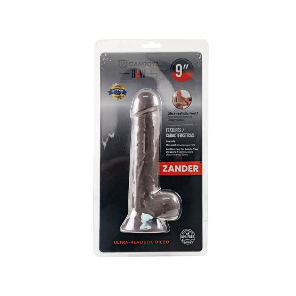 Raw Dildo Ultra Realistic Zander (Brown) – 9" Dildo > Dildos > Realistic Dildos - Tophatter Daily Deals