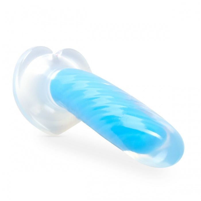 Neo Elite Tao Glow in the Dark 7 Inch Dildo - Neon Blue - Tophatter Daily Deals