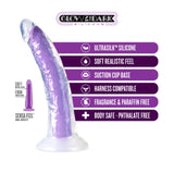 Neo Elite Glow In The Dark 7 Inch Silicone Dildo - Neon Purple - Tophatter Daily Deals