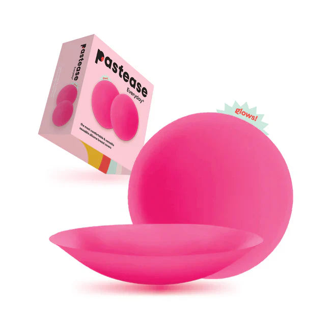 Neon Pink Glow Silicone Nipple Covers - Tophatter Daily Deals