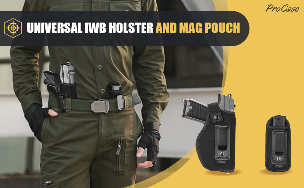 JD-95 NEOPRENE IWB HOLSTER + MAG POUCH - Tophatter's Army Deals HOLSTERS & BAGS - Tophatter Daily Deals