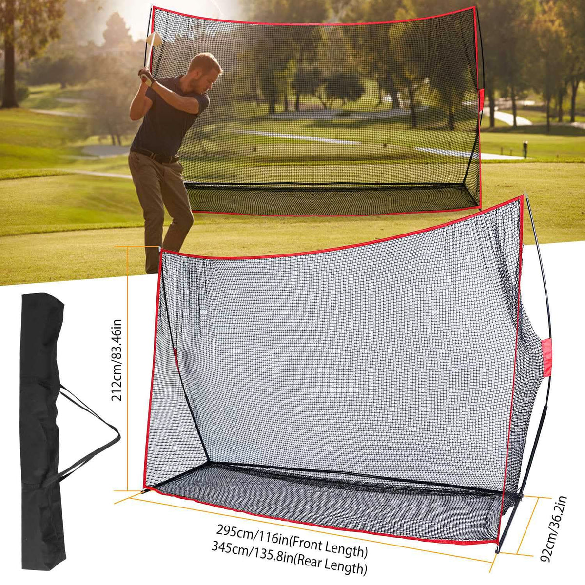 Net Indoor Portable Gold Practice Outdoor Recreation - Tophatter Daily Deals