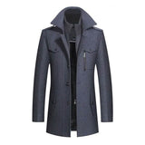 New Fashion Jacket Trench Coat for Men Gray Men's Outerwear - Tophatter Daily Deals