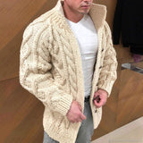 New Fashion Men's Sweater Cardigan Beige Men's Outerwear - Tophatter Daily Deals