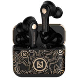 New Graffiti Wireless Earbuds Bluetooth 5.0 Earphones Black In-Ear Headphones - Tophatter Daily Deals