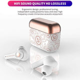 New Graffiti Wireless Earbuds Bluetooth 5.0 Earphones In-Ear Headphones - Tophatter Daily Deals