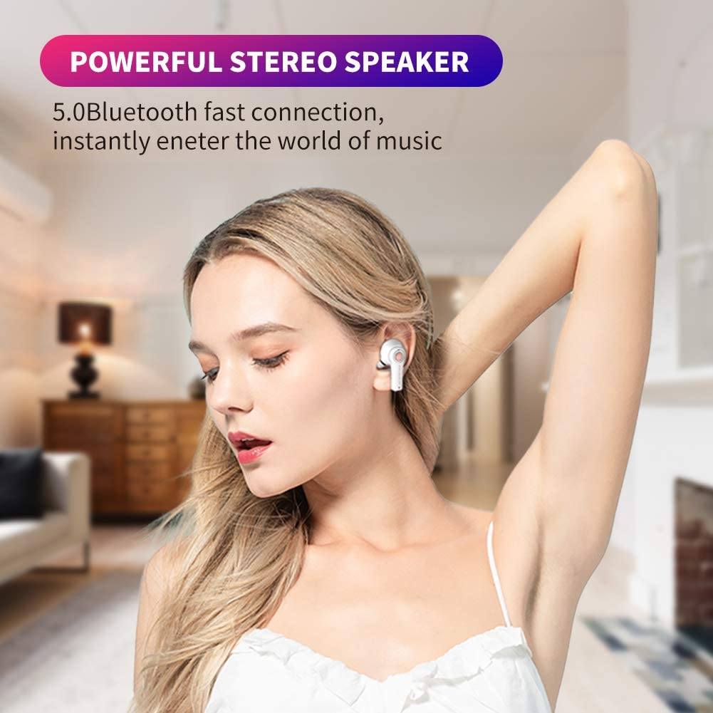 New Graffiti Wireless Earbuds Bluetooth 5.0 Earphones In-Ear Headphones - Tophatter Daily Deals