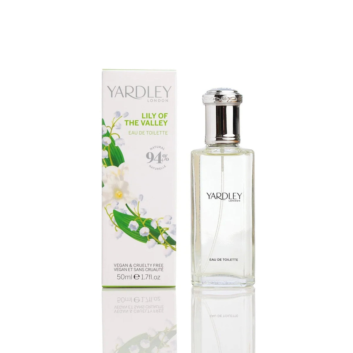 Yardley Lily Of The Valley Eau De Toilette 50ml Spray - Tophatter Daily Deals