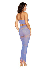 Bodystocking Gown (Lavender Haze) – Seamless Crochet Knit Lingerie > Clothes > Bodies and Playsuits - Tophatter Daily Deals