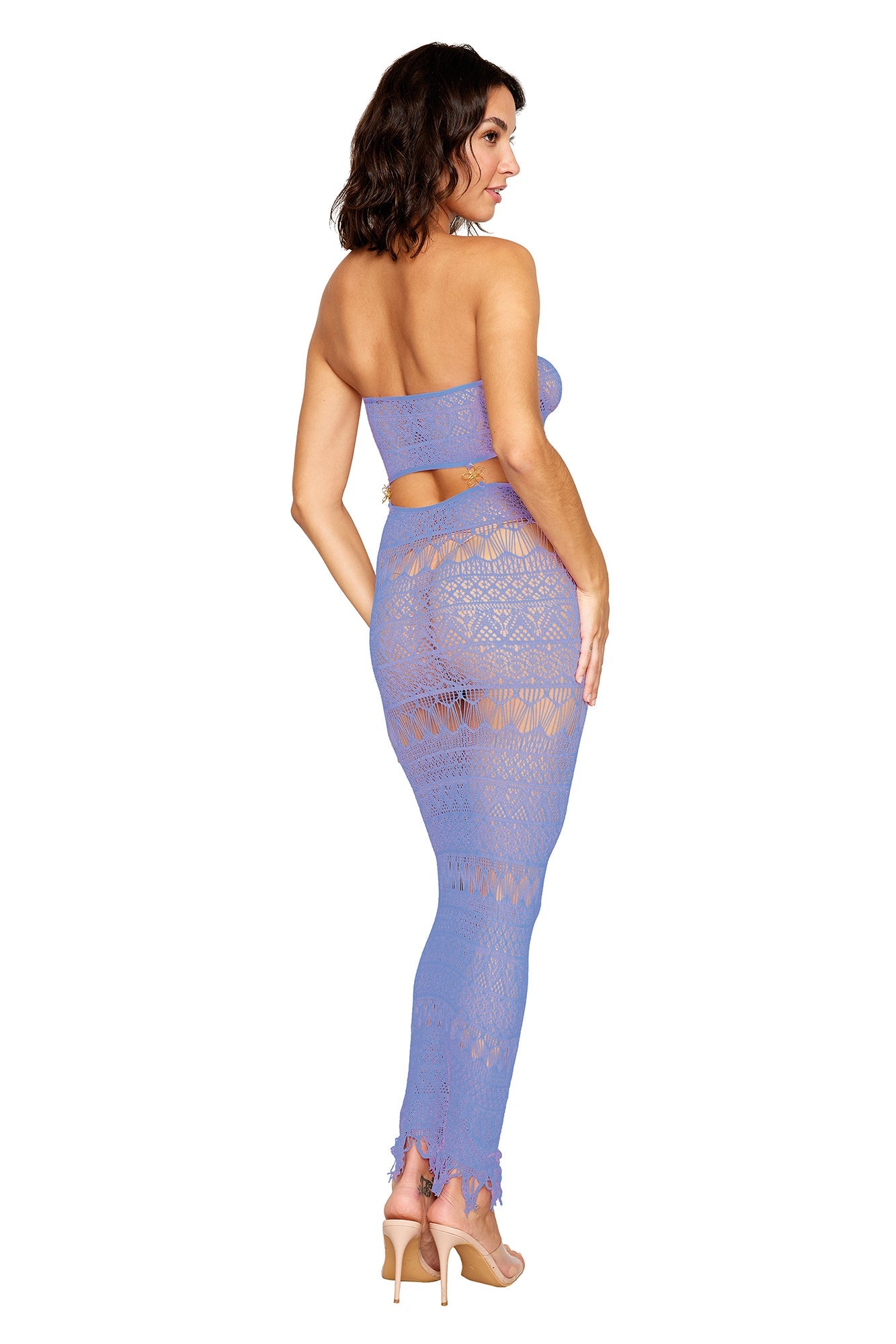 Bodystocking Gown (Lavender Haze) – Seamless Crochet Knit Lingerie > Clothes > Bodies and Playsuits - Tophatter Daily Deals