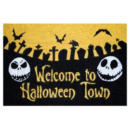 Disney The Nightmare Before Christmas - Officially Licensed Halloween Town Door Mat Collectible Merchandise - Tophatter Daily Deals