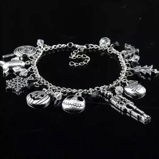 Nightmare Before Christmas Jack Skellington Sally Gothic Bracelet Bracelets - Tophatter Daily Deals