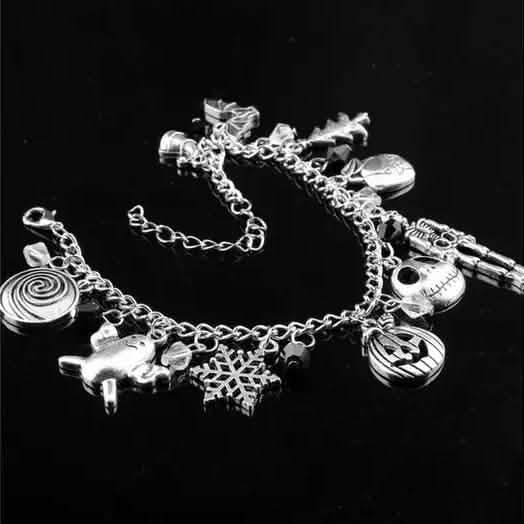 Nightmare Before Christmas Jack Skellington Sally Gothic Bracelet Bracelets - Tophatter Daily Deals