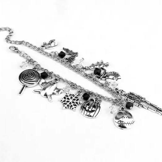 Nightmare Before Christmas Jack Skellington Sally Gothic Bracelet Bracelets - Tophatter Daily Deals