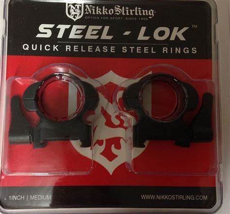 NIKKO STIRLING STEEL-LOK RINGS, 30MM LOW PICATINNY - Tophatter's Army Deals OPTICS & SCOPES - Tophatter Daily Deals