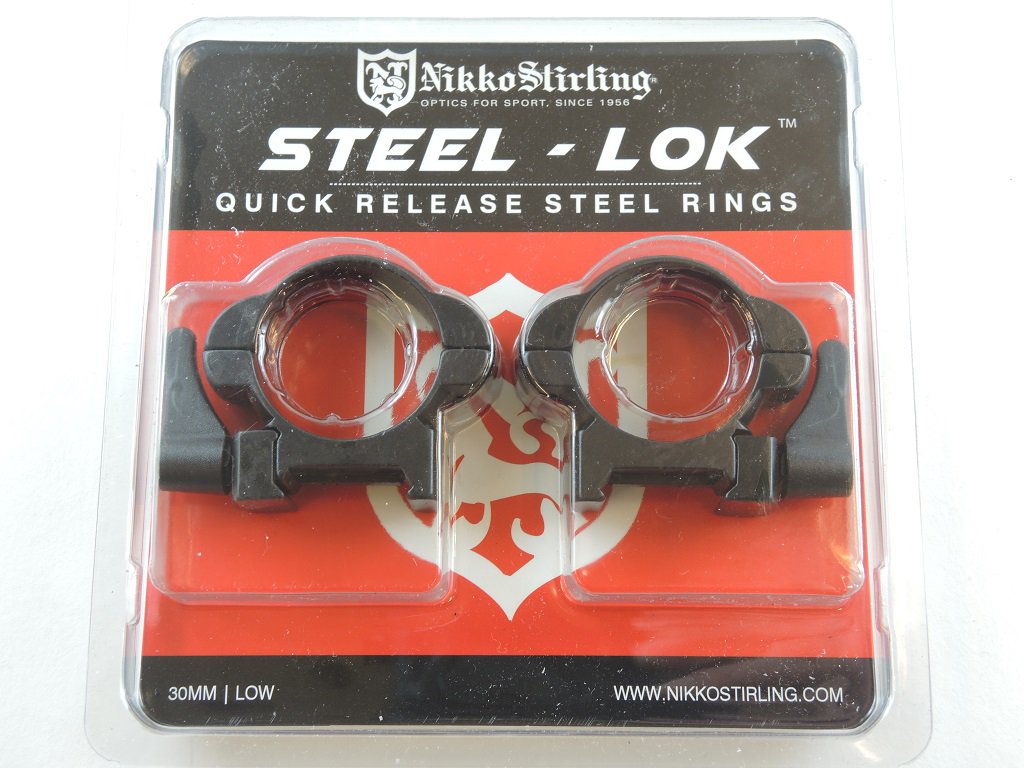 NIKKO STIRLING STEEL-LOK RINGS, 30MM LOW PICATINNY - Tophatter's Army Deals OPTICS & SCOPES - Tophatter Daily Deals
