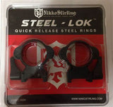 NIKKO STIRLING STEEL-LOK RINGS, 30MM MED PICATINNY - Tophatter's Army Deals OPTICS & SCOPES - Tophatter Daily Deals