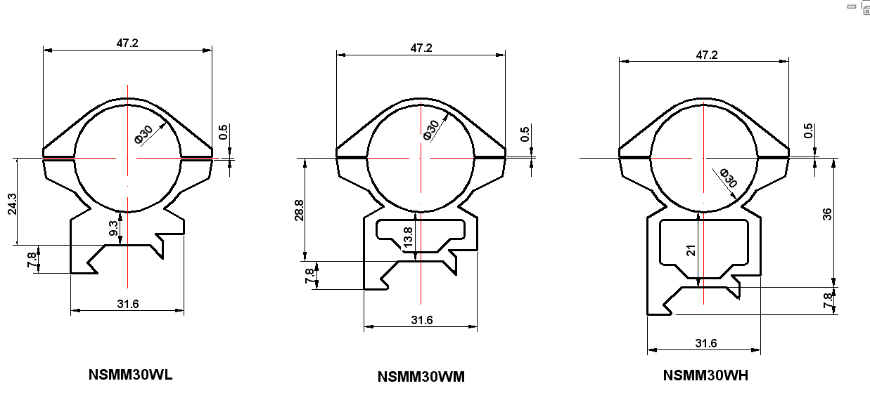 NIKKO STIRLING TAC-LOK RINGS, 30MM HIGH PICATINNY - Tophatter's Army Deals OPTICS & SCOPES - Tophatter Daily Deals