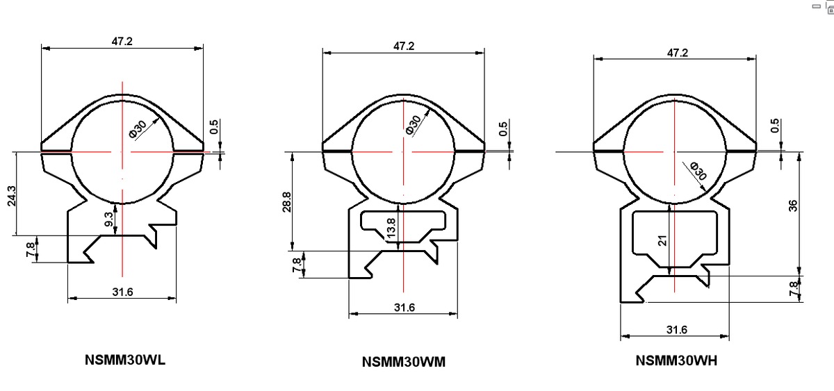 NIKKO STIRLING TAC-LOK RINGS, 30MM HIGH PICATINNY - Tophatter's Army Deals OPTICS & SCOPES - Tophatter Daily Deals
