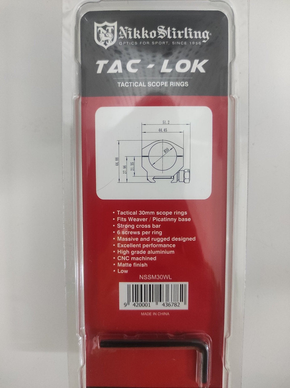 NIKKO STIRLING TAC-LOK RINGS, 30MM LOW PICATINNY - Tophatter's Army Deals OPTICS & SCOPES - Tophatter Daily Deals