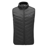 Nine Districts Intelligent Heating Vest Electric Heating Black Men's Outerwear - Tophatter Daily Deals