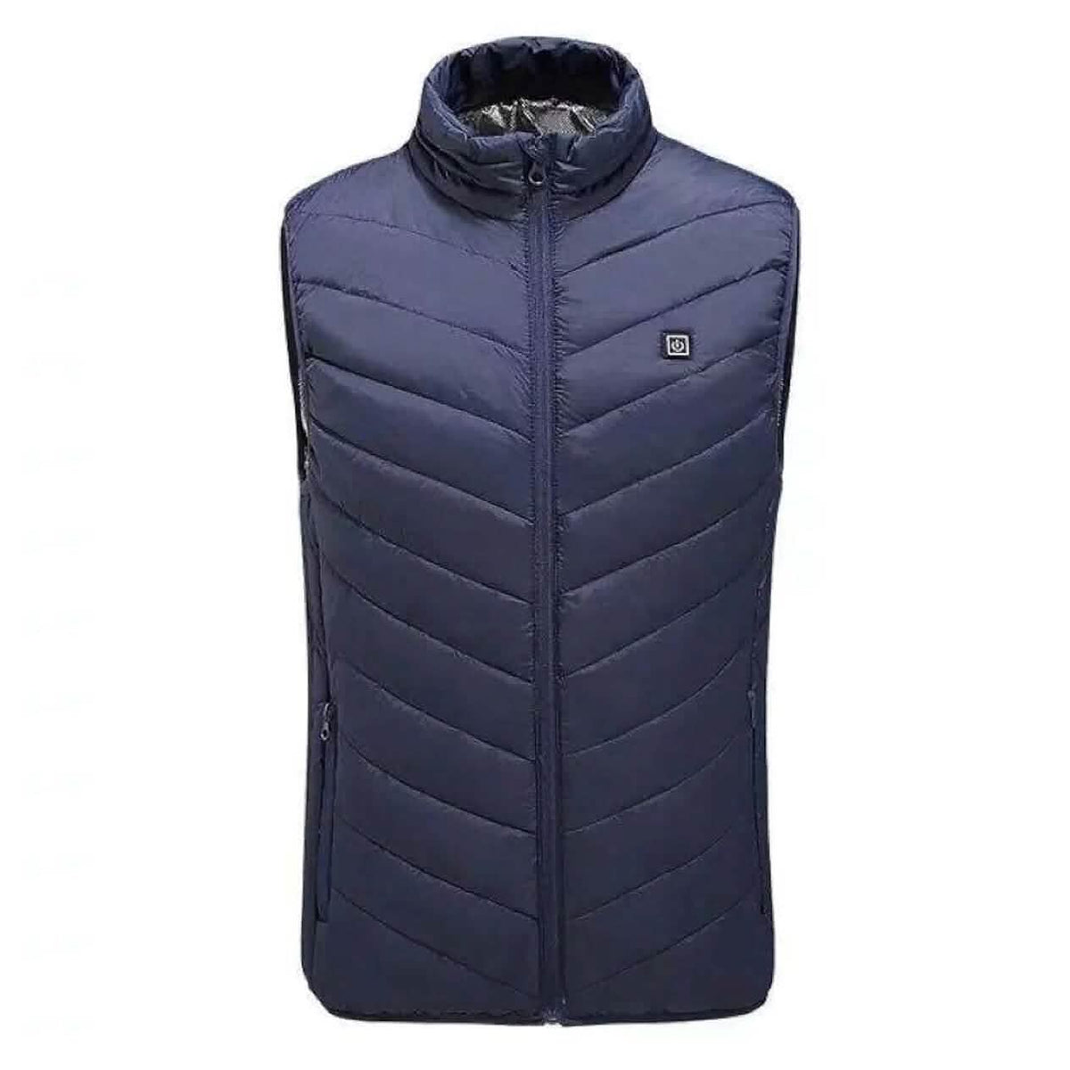 Nine Districts Intelligent Heating Vest Electric Heating Blue Men's Outerwear - Tophatter Daily Deals