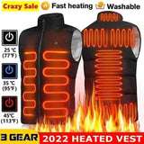 Nine Districts Intelligent Heating Vest Electric Heating Men's Outerwear - Tophatter Daily Deals