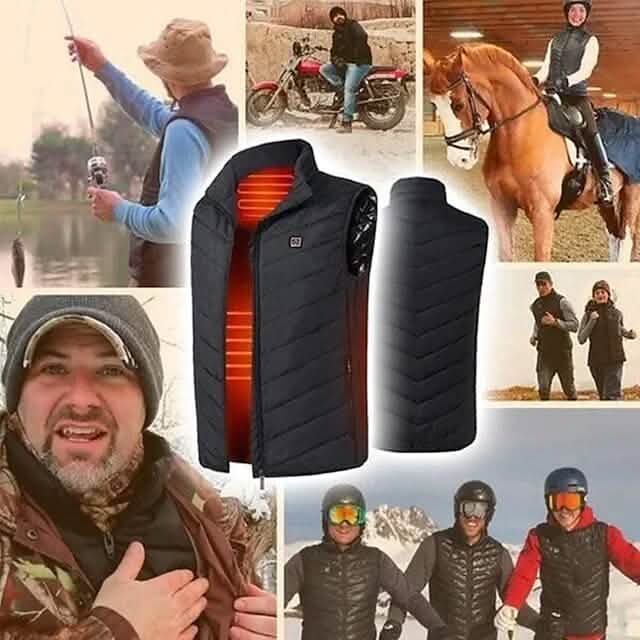 Nine Districts Intelligent Heating Vest Electric Heating Men's Outerwear - Tophatter Daily Deals