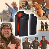 Nine Districts Intelligent Heating Vest Electric Heating Men's Outerwear - Tophatter Daily Deals