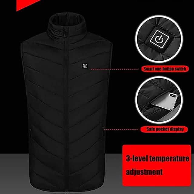 Nine Districts Intelligent Heating Vest Electric Heating Men's Outerwear - Tophatter Daily Deals