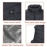Nine Districts Intelligent Heating Vest Electric Heating Men's Outerwear - Tophatter Daily Deals