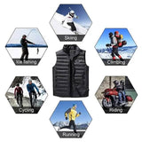 Nine Districts Intelligent Heating Vest Electric Heating Men's Outerwear - Tophatter Daily Deals